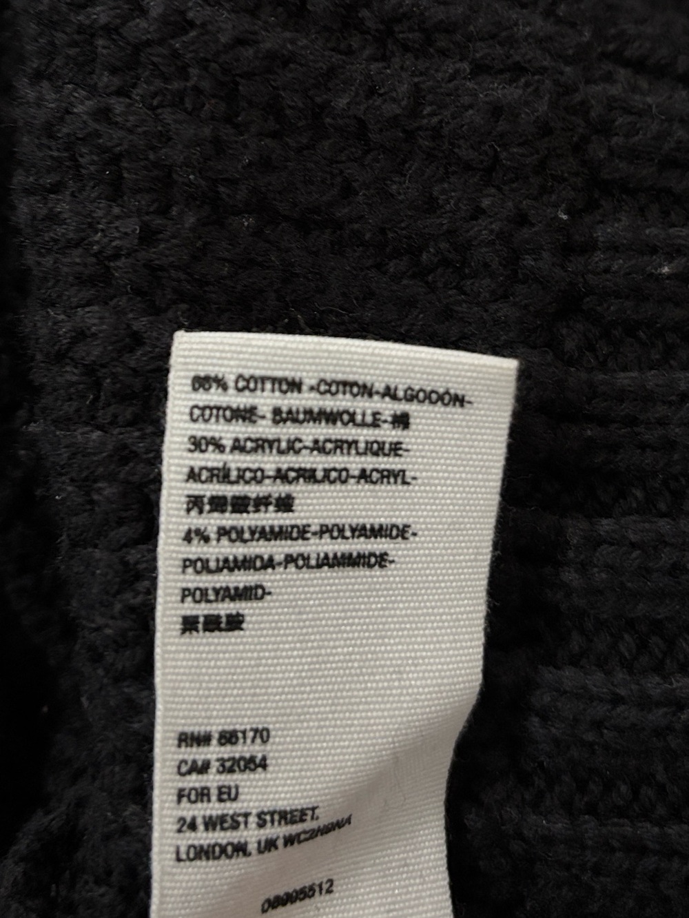 Free People Black Cozy Open-Front Black Ribbed Cardigan Sweater Size S - Picture 10 of 13